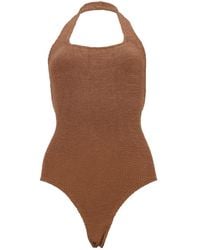Hunza G - One-Piece Swimsuit Sandy Polyamide Elastane Swim Shorts - Lyst