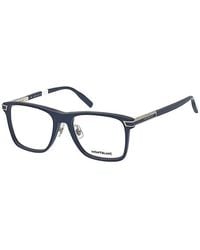 Montblanc - Eyeglasses Square Full Rim, Frame And Clear Demo Lenses Lens Mb0042O003 Sunglasses - Lyst