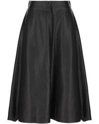 Balenciaga - A-line Draped Midi Skirt - Lyst
