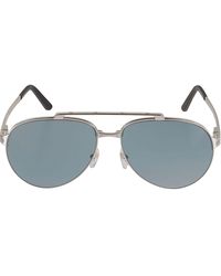 Cartier - Full Rim Aviator Lens Sunglasses - Lyst