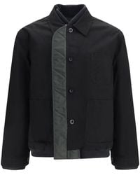 Sacai - Nylon Ripstop Twill Bomber Jacket - Lyst