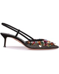 Aquazzura - Can Can Pointy-Toe Slingback - Lyst