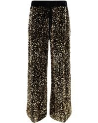 Ella - Velvet Pants With Sequins Polyamide - Lyst