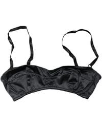 Dolce & Gabbana - Semi-Pad Underwire Balconette Bra Underwear Elastane Silk Clothing - Lyst