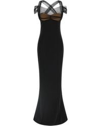 Nensi Dojaka - 'Draped Padded Cup Maxi' Dress - Lyst