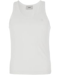 Coperni - Sleeveless Tank Top With Round Neck And Tonal Logo Patch On The Front - Lyst