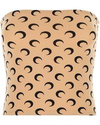 Marine Serre - Moon Print Tube Top - Lyst