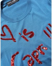Dolce & Gabbana - Silk Sequined Crewneck Pullover Sweater Clothing - Lyst