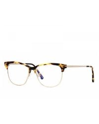 Tom Ford - Eyeglasses Square Full Rim, Frame And Clear Demo Lenses Lens Tf5546-B056 - Lyst