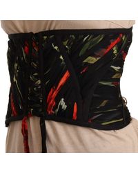 Dolce & Gabbana - Elegant Silk Corset Belt Top - Lyst