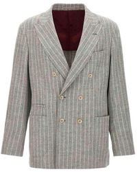Brunello Cucinelli - Light Wool Blazer - Lyst