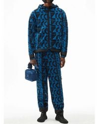 KENZO - Allover Monogram Zip-Up Hoodie - Lyst