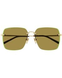 Gucci - Gg1955Sa Linea Institutional Logo Sunglasses - Lyst