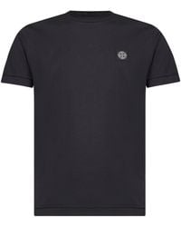 Stone Island - Logo Cotton T-Shirt - Lyst