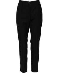 Dolce & Gabbana - Elegant Tapered Virgin Wool Trousers - Lyst