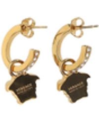 Versace - Drop Earrings Medusa Head Metal - Lyst