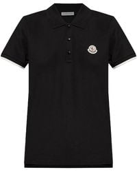 Moncler - Embroidered Logo Polo Shirt - Lyst
