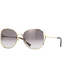 Gucci - Sunglasses Oval Full Rim, -Havana Frame And Gradient Lens Gg0650Sk002 - Lyst
