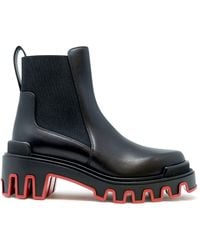 Christian Louboutin - Marchacroche Dune Leather Ankle Boots - Lyst