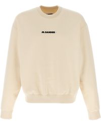 Jil Sander - Brushed Cotton Sweatshirt - Lyst