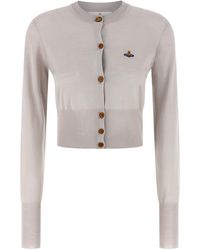 Vivienne Westwood - Soft Knit Cropped Cardigan - Lyst