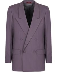 Gucci - Double-Breasted Jacket Polyester Suit & Dinner - Lyst