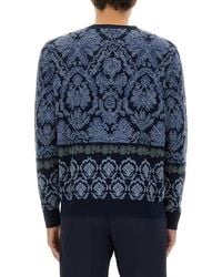 Etro - Cotton Jacquard Knit Jumpers - Lyst