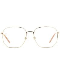 Gucci - Hexagonal Metal Blue Light Glasses - Lyst
