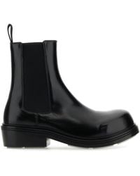 Bottega Veneta - Calf Leather Ankle Boots - Lyst