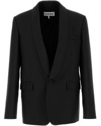 Loewe - Wool Blend Blazer - Lyst