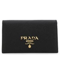 Prada - Leather Card Holder - Lyst