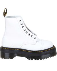 Dr Martens - Stivaletti Sinclair Burgundy Milled Nappa Bordeaux su Dandis.it
