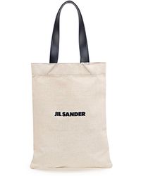 Jil Sander - Logo-print Tote Bag - Lyst