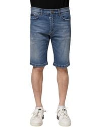 Dolce & Gabbana - Distressed Denim Shorts - Lyst