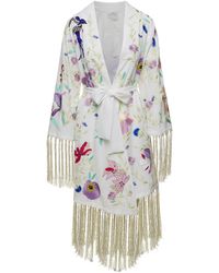 Forte Forte - Heaven Embroidery Viscose Crepe Kimono - Lyst