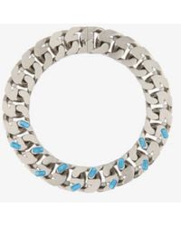 Givenchy - G Chain M Silvery Necklace_Turquoise, Necklaces & Pendants - Lyst