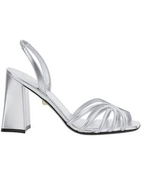 ALEVI - Tara Sandals With Elastic Ankle Strap And Block Heel - Lyst