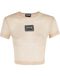 Versace - Tulle Stretch T-Shirt - Lyst