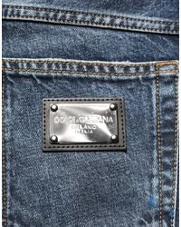 Dolce & Gabbana - Dark Washed Mid Waist Straight Denim Jeans Cotton Clothing - Lyst