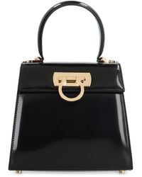 Ferragamo - Iconic Calf Leather Handbag Calfskin Handbags - Lyst