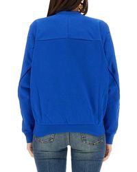 McQueen - Varsity Skull Sweatshirt Cotton Sweatshirts - Lyst