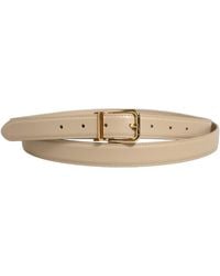 Dolce & Gabbana - Leather Double Wrap Buckle Belt Calf - Lyst