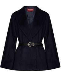 Max Mara - Mstabissi Belted Short Coat - Lyst