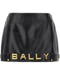 Bally - Leather Mini Skirt Skirts - Lyst