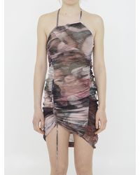 Balmain - Pastel-print Tulle Dress - Lyst