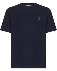 Brunello Cucinelli - Solomeo Crest T-Shirt - Lyst
