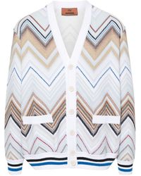 Missoni - Zigzag-woven Knitted Cardigan - Lyst