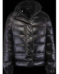 Moorer - Puffer Jacket With Shearling Collar - Lyst