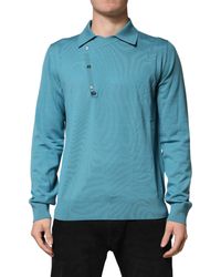 Dolce & Gabbana - Wool Collared Polo Pullover Sweater - Lyst
