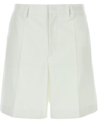 Valentino Garavani - Wool Blend Bermuda Shorts - Lyst